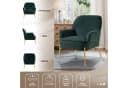Fiximaster Samt Sessel Grün Mid-Century mit Armlehnen Bild 5