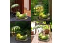 FANNOU Gartenfigur Frosch mit Solarlicht Grün Harz Bild 4