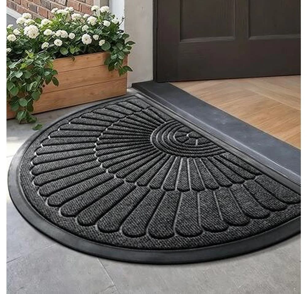 FANNOU Fußmatte Schmutzfangmatte Schwarz Modern - Bild 2