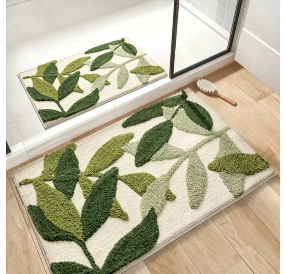 FANNOU Badematte saugfähig rutschfest Polyester 50x80cm - Bild 5