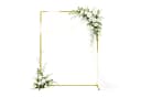FANNOU Hochzeitsbogen Metall Gold Wabendekoration Bild 2