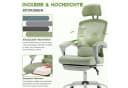 DUMOS Bürostuhl Ergonomisch Schreibtischstuhl Komfortarmlehnen Fußstütze Office Chair, Höhenverstellbarer Sitz mit Fußstütze Bild 3