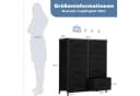 DUMOS Stoffschrank Kommode 8 Schubladen Schwarz Bild 1