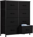 DUMOS Stoffschrank Kommode 8 Schubladen Schwarz Bild 2