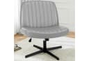DUMOS Bürostuhl Ohne Armlehne Grau Criss Cross Bild 1