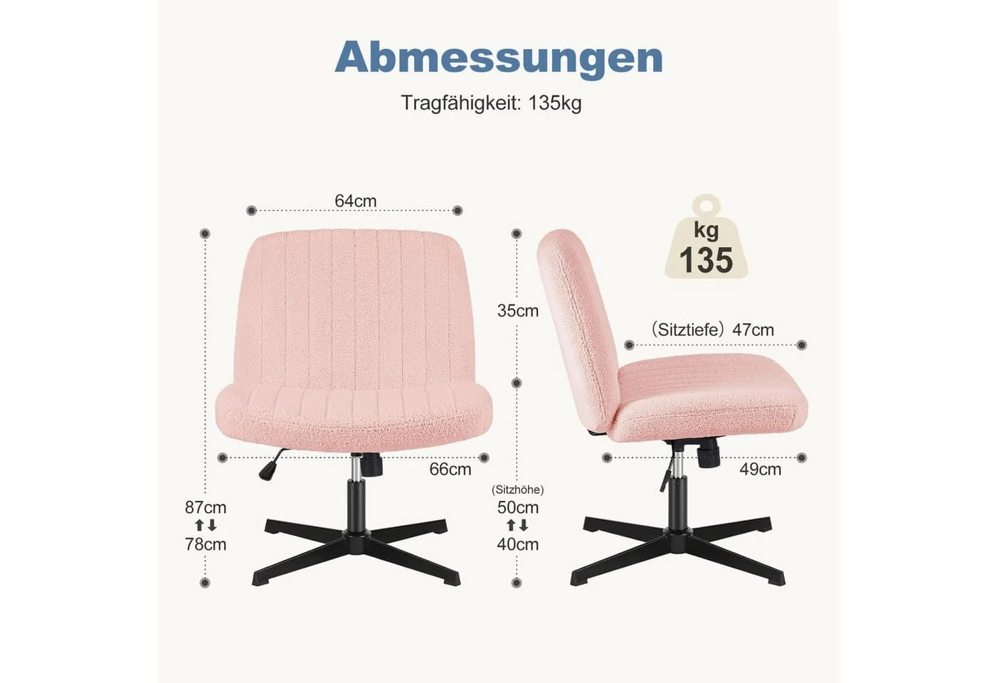 Ergonomischer Bürostuhl mit Schneidersitz-Design - Bild 3