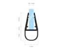 STEIGNER Duschdichtung 30cm PVC Ersatzdichtung für Dusche Bild 1