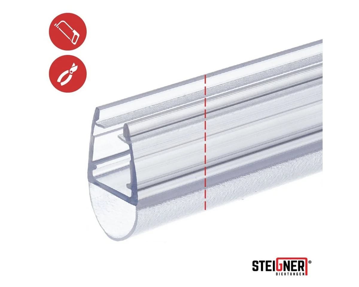 STEIGNER Duschdichtung 30cm PVC Ersatzdichtung für Dusche - Bild 4