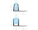 STEIGNER Duschdichtung 30cm Gerade PVC Ersatzdichtung für Dusche Bild 1