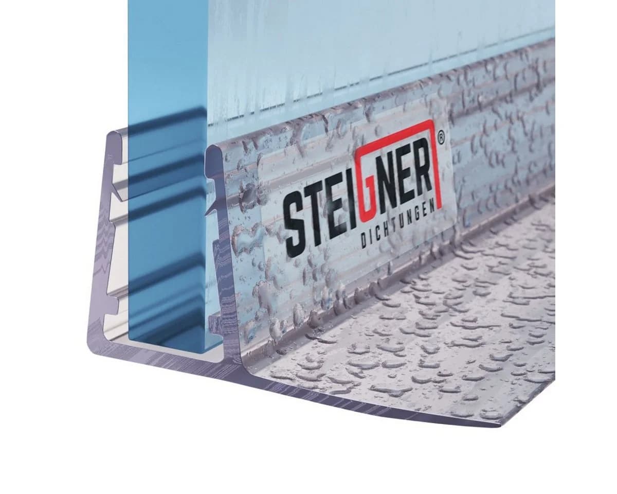 STEIGNER Duschdichtung 30cm Gerade PVC Ersatzdichtung für Dusche - Bild 2