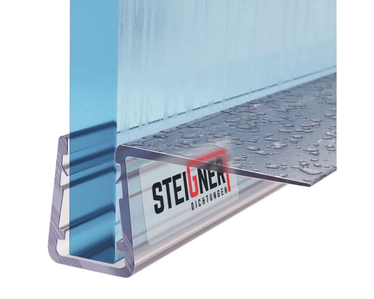 STEIGNER Duschdichtung 30cm Gerade PVC Ersatzdichtung für Dusche, Glasstärke 6/7/8 mm - Bild 2