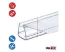 STEIGNER Duschdichtung 30cm Gerade PVC Ersatzdichtung für Dusche, Glasstärke 6/7/8 mm Bild 4