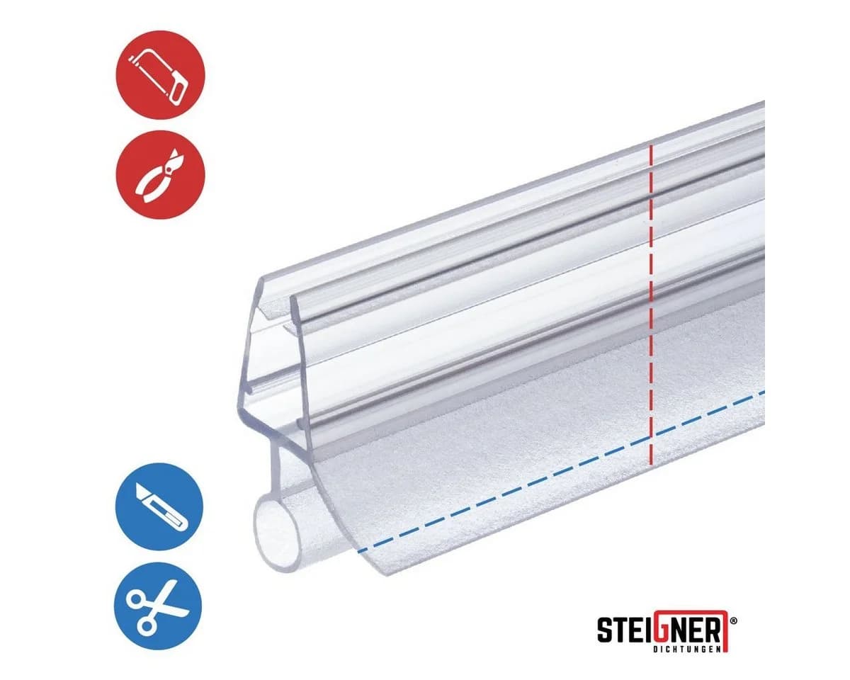 STEIGNER Duschdichtung 60cm Vorgebogene Ersatzdichtung für Runddusche - Bild 4