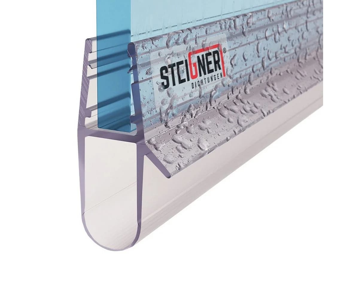 STEIGNER Duschdichtung 30cm Gerade PVC Ersatzdichtung für Dusche - Bild 2