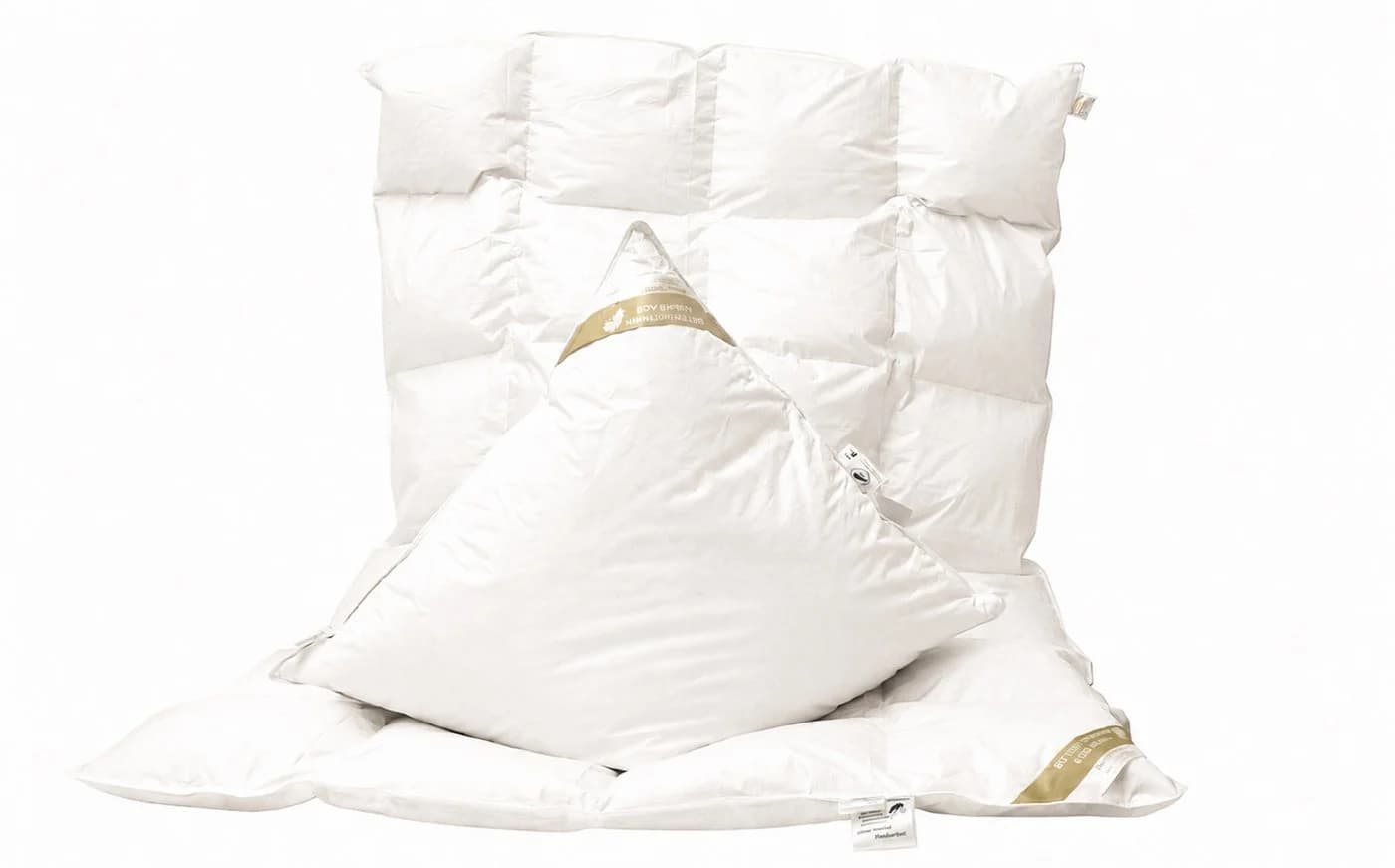 Betten Hofmann 4-Jahreszeitenbett + Kopfkissen Ganzjahres-Set Decke 4x6 135x200 + Kissen 80x80 - Bild 2