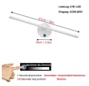 VIVIHEYDAY LED Wandleuchte Spiegel-Leuchte 350° Drehbar Dimmbar Bild 1