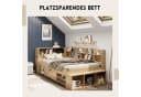 SeedWave Holzbett mit USB-/Kabelloser Ladefunktion & Stauraum Bild 1