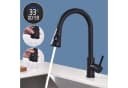 HOMELODY Küchenarmatur ausziehbar 360° LED-Digitalanzeige Schwarz Bild 2