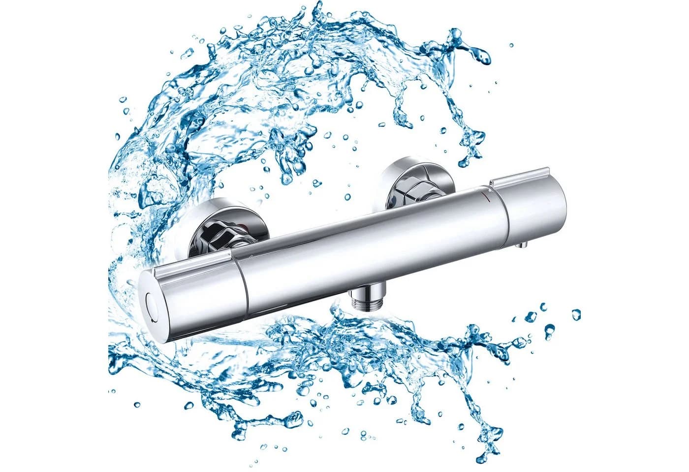 HOMELODY Brausethermostat Thermostat Duschthermostat Sicherheitssperre 38°C Edelstahl - Bild 2