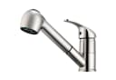 HOMELIVE Küchenarmatur Hochdruck Wasserhahn 180° Spültischarmatur Ausziehbar Mischbatterie Dual-Spülbrause Gebürstet Bild 2