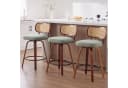 SeedWave Barhocker 3er-Set mit Drehfunktion und PE-Rattan-Lehne Bild 1
