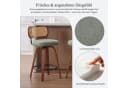 SeedWave Barhocker 3er-Set mit Drehfunktion und PE-Rattan-Lehne Bild 4
