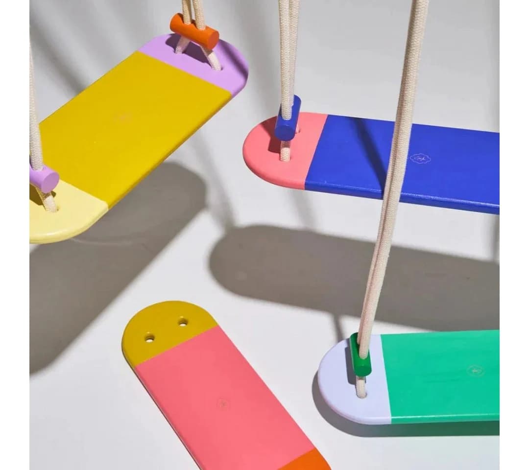 suebidou Schaukelsitz Indoor Schaukel Colorful Bunt