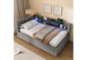 Ulife Daybett mit LED-Beleuchtung und USB-Anschluss Beige/Grau Bild 4