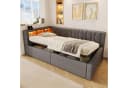 Ulife Daybett mit LED, Stauraum & USB-Anschluss Beige/Grau Bild 2