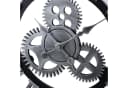DARDVORLAG Wanduhr Dekouhr Schwarz Metall Holz Römische Ziffern Bild 3