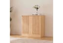 VOWNER Sideboard mit 2 Holztüren Beige Spanplatte Bild 2