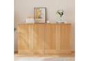 VOWNER Sideboard mit 2 Holztüren Beige Spanplatte Bild 5