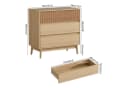 VOWNER Kommode Grifflose Schubkastenkommode Skandinavisch Beige Bild 1