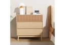 VOWNER Kommode Grifflose Schubkastenkommode Skandinavisch Beige Bild 2