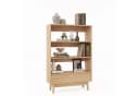VOWNER Bücherregal mit Schublade, 3 Ebenen, Holzoptik, Modern Bild 3