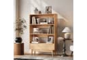 VOWNER Bücherregal mit Schublade, 3 Ebenen, Holzoptik, Modern Bild 4