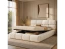 Ulife Polsterbett Weiß Hydraulischer Stauraum Wolken-Design Bild 3