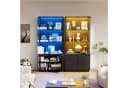 PEALOV Glasvitrine Schwarz mit LED-Beleuchtung und Bewegungssensor Bild 4