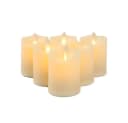 JHY DESIGN LED-Kerze 6er-Set Flammenlose Stumpenkerzen mit Flammeneffekt Bild 1