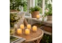 JHY DESIGN LED-Kerze 6er-Set Flammenlose Stumpenkerzen mit Flammeneffekt Bild 3