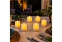 JHY DESIGN LED-Kerze 6er-Set Flammenlose Stumpenkerzen mit Flammeneffekt Bild 4
