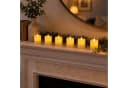 JHY DESIGN LED-Kerze 6er-Set Flammenlose Stumpenkerzen mit Flammeneffekt Bild 5