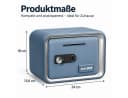 ibettertec Spardose mit Zahlenschloss & Schlüssel, 5L Sparbox Blau Bild 4