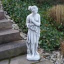 gartendekoparadies.de Gartenfigur Statue Venus Italica Grau Stein Bild 2