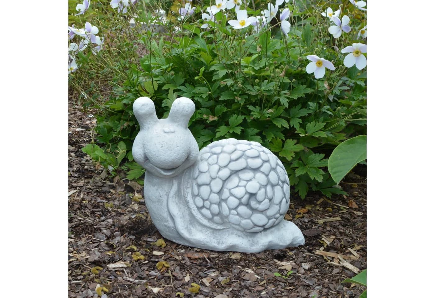 gartendekoparadies.de Gartenfigur Schnecke Grau Frostsicher - Bild 2