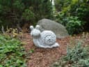 gartendekoparadies.de Gartenfigur Schnecke Grau Frostsicher Bild 3
