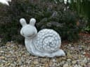 gartendekoparadies.de Gartenfigur Schnecke Grau Frostsicher Bild 4