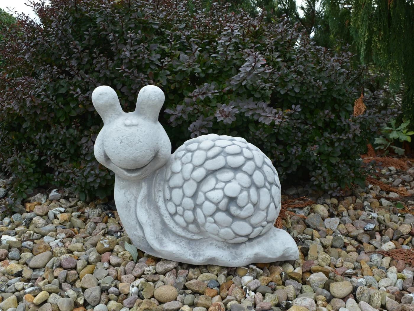 gartendekoparadies.de Gartenfigur Schnecke Grau Frostsicher - Bild 4