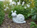 gartendekoparadies.de Gartenfigur Schnecke Grau Frostsicher Bild 5