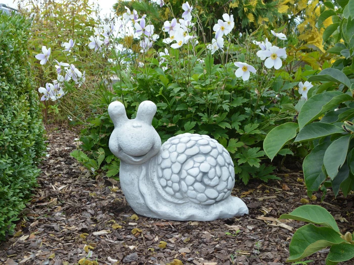 gartendekoparadies.de Gartenfigur Schnecke Grau Frostsicher - Bild 5
